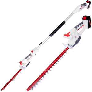 20V Cordless 2-in-1 Hedge Trimmer