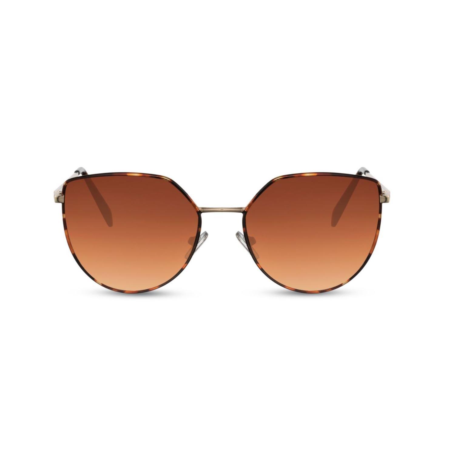 Sunglass Station Bold Cat-Eye Unisex Sunglasses - Gold