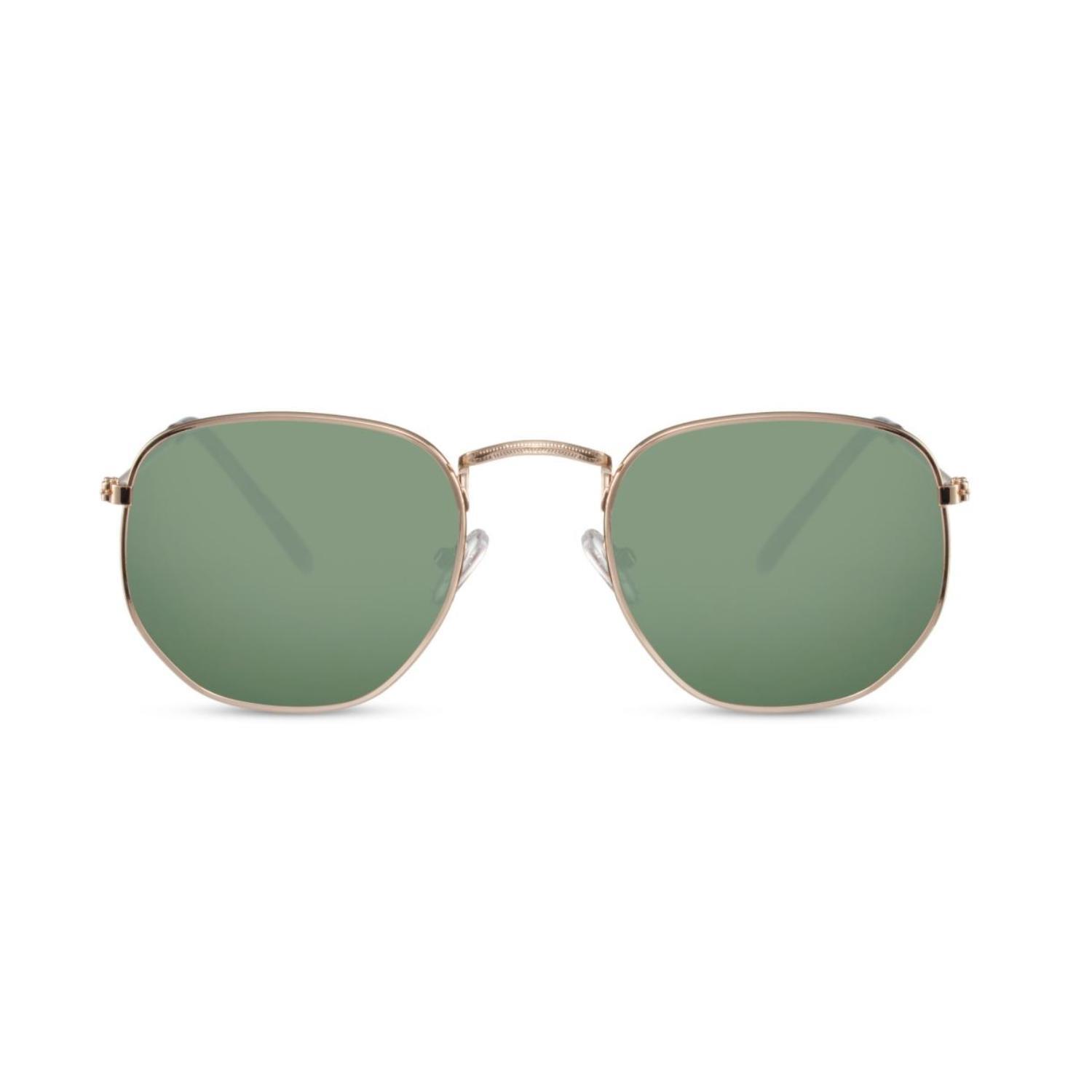 Sunglass Station Retro Round Unisex Sunglasses - Gold