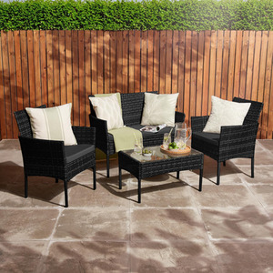 4 Seater Rattan Garden Furniture Set