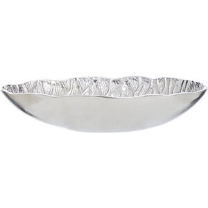 Salma Silver Finish Lotus Leaf Bowl.
