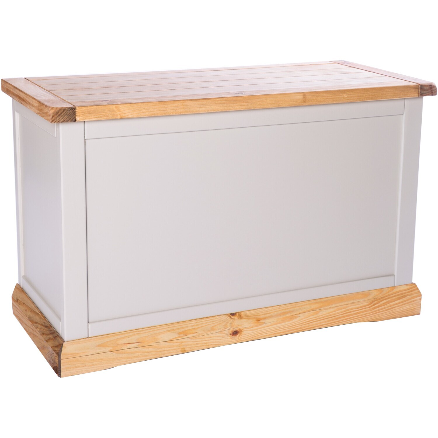 B&Q - Bomporto Light Grey Blanket Box Ottoman - Image 2