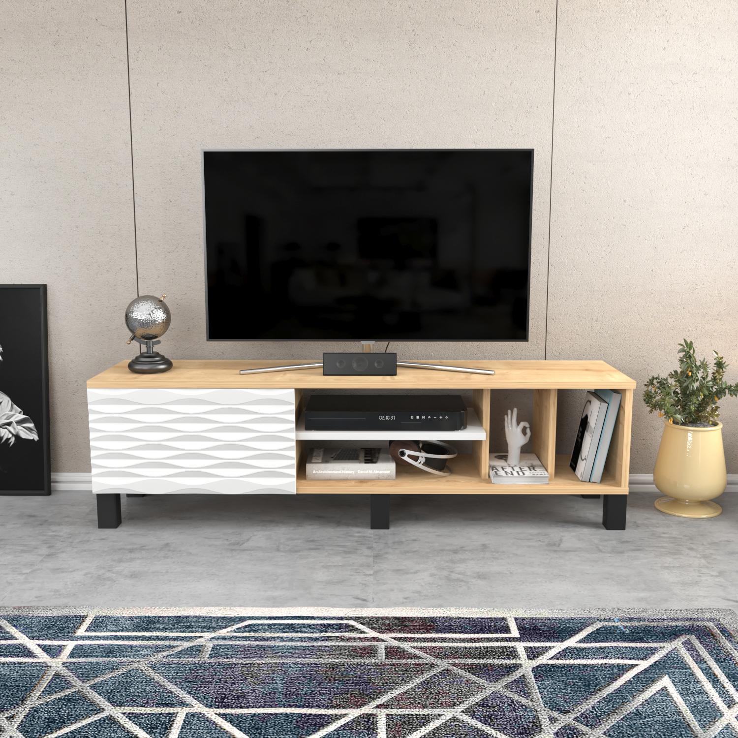 Decorotika Olyo Tv Unit - Sapphire Oak