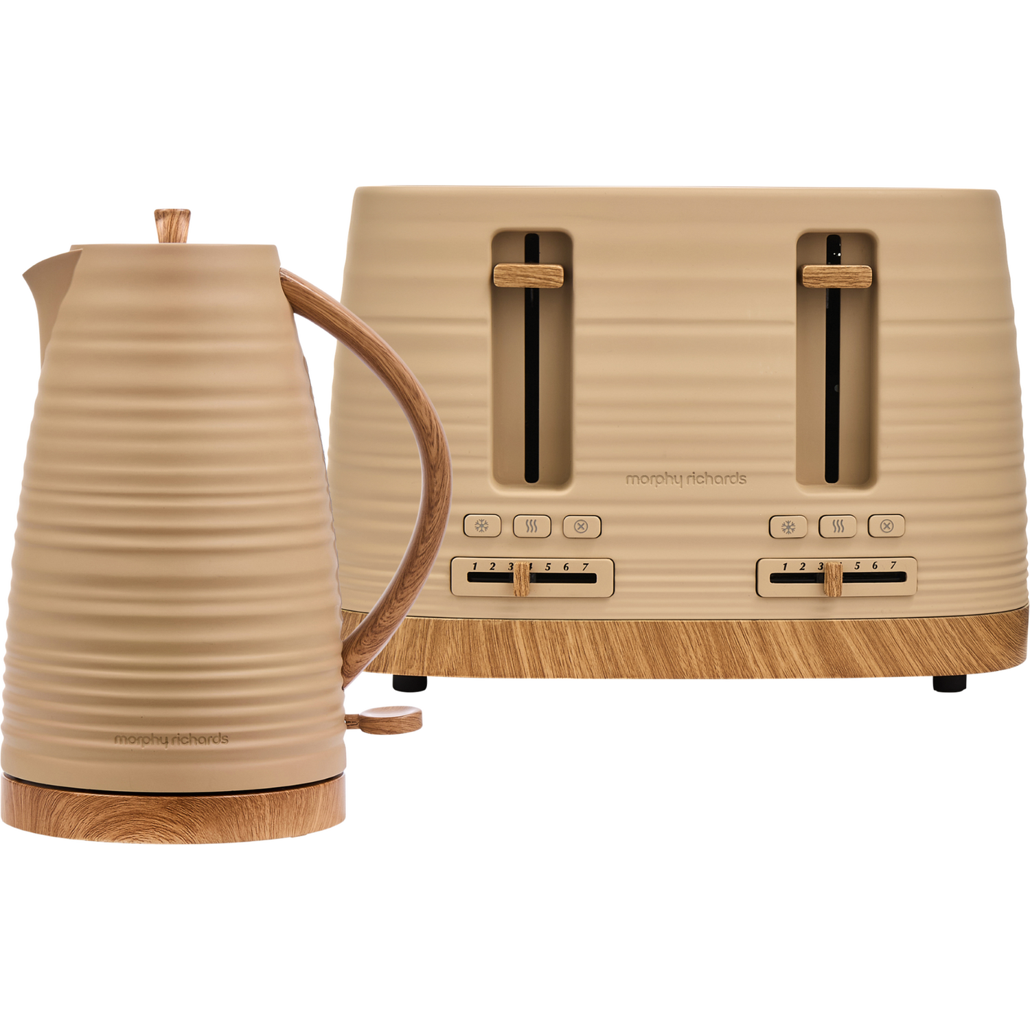 Morphy Richards Clay Kettle And Toaster Set - Brown