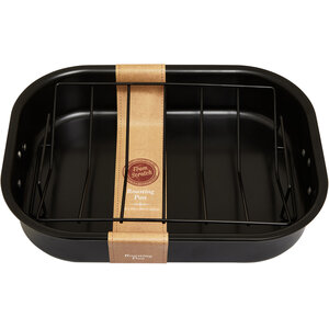 From Scratch Large Black Roasting Tin With Rack