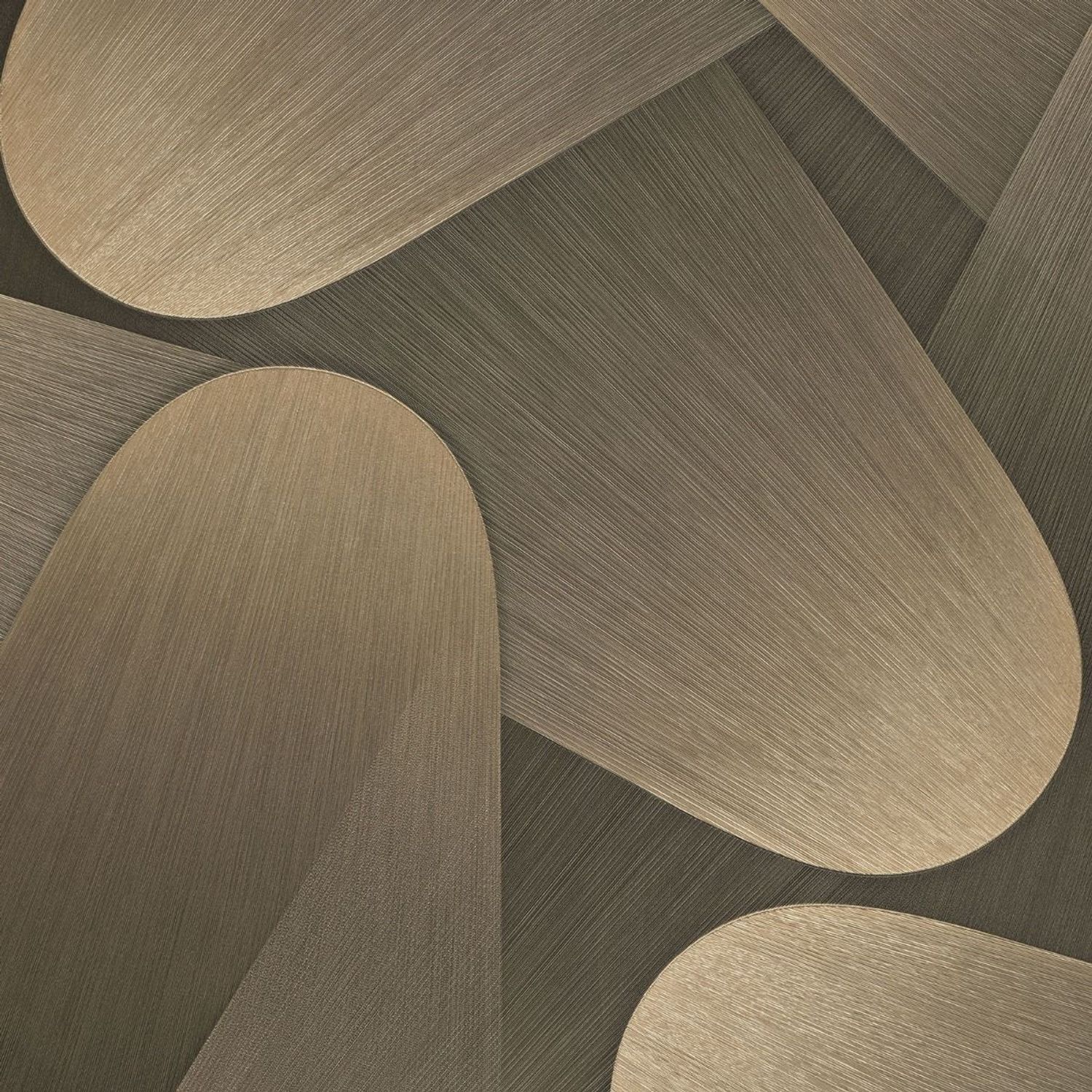 Erismann Allure Geometric Vinyl Textured Wallpaper - Gold/Bronze