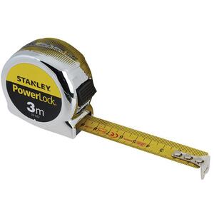 Stanley Tools Powerlock Classic Pocket Tape 3M (Width 19mm) (Metric Only)