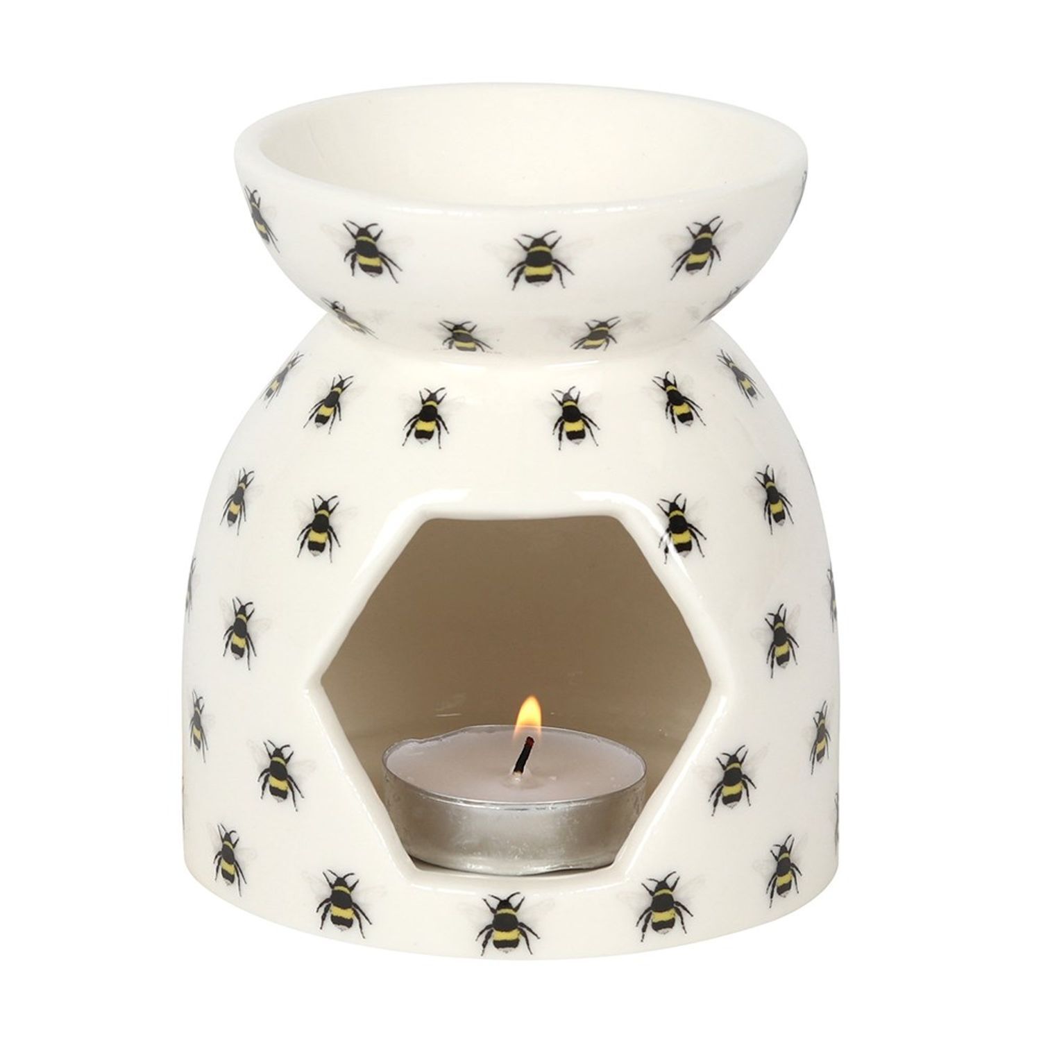 Something Different Bee Oil Burner - White - One Size