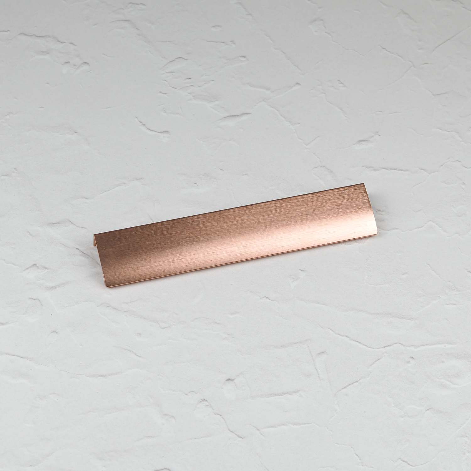 Handle & Home Profile Edge Pull Handle - Rose Gold Copper / 40Mm - Rose Gold Copper / 200Mm