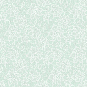 Chantilly Lace Wallpaper in Mint