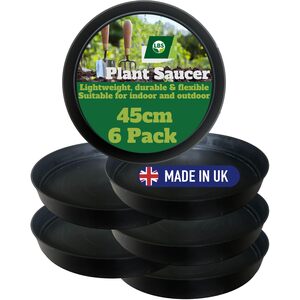 Bronte Heritage Round Plastic Plant Pot Saucer 45cm Pack of 6