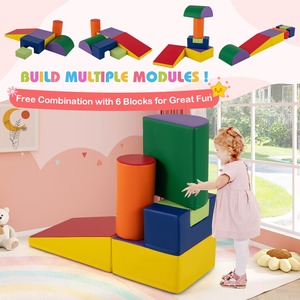 6Pcs Toddler Foam Climbing Blocks