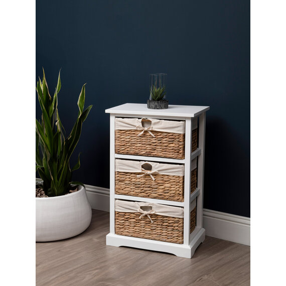 Ashby 3 Seagrass Drawer Chest.