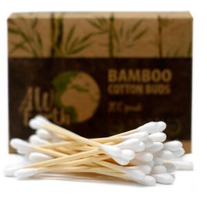 Box of 200 Eco Friendly Bamboo Cotton Buds for Personal Care