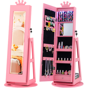 3-in-1 Swivel Kids Jewellery Cabinet