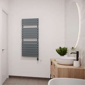 Typhoon - Anthracite Electric Towel Rail Thermostatic WIFI