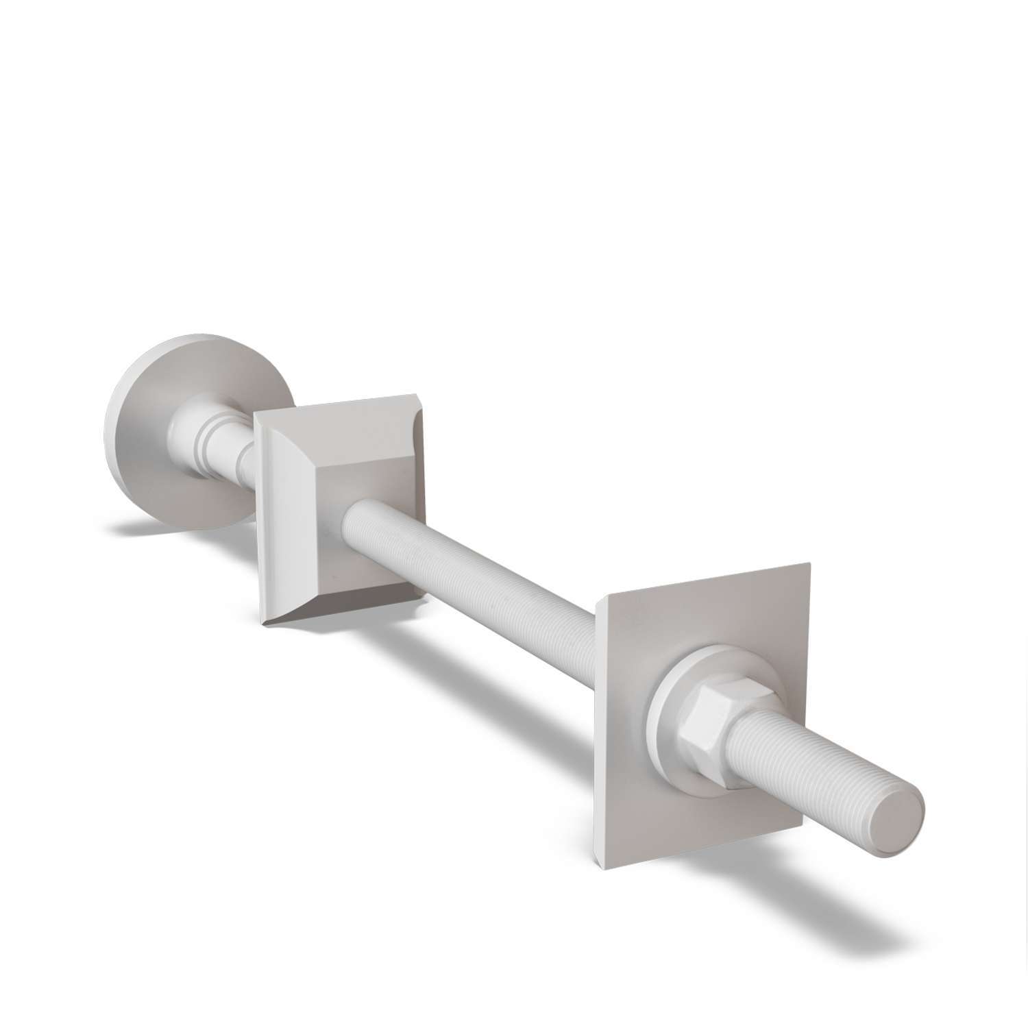 UK Radiators Wall Stay Bracket for Radiator - Brass Column Radiator Support | White Finish - Solid Brass 260mm Wall Stay - Sturdy Support Bracket for Radiators, Easy Installation - Image 2