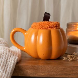 Pumpkin Shaped Mug and Socks Set