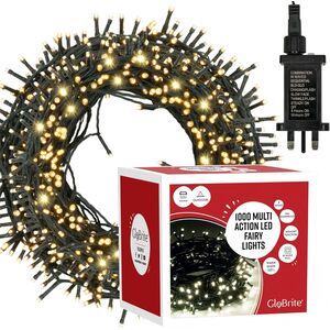 GloBrite LED White Fairy Lights (8 Modes)