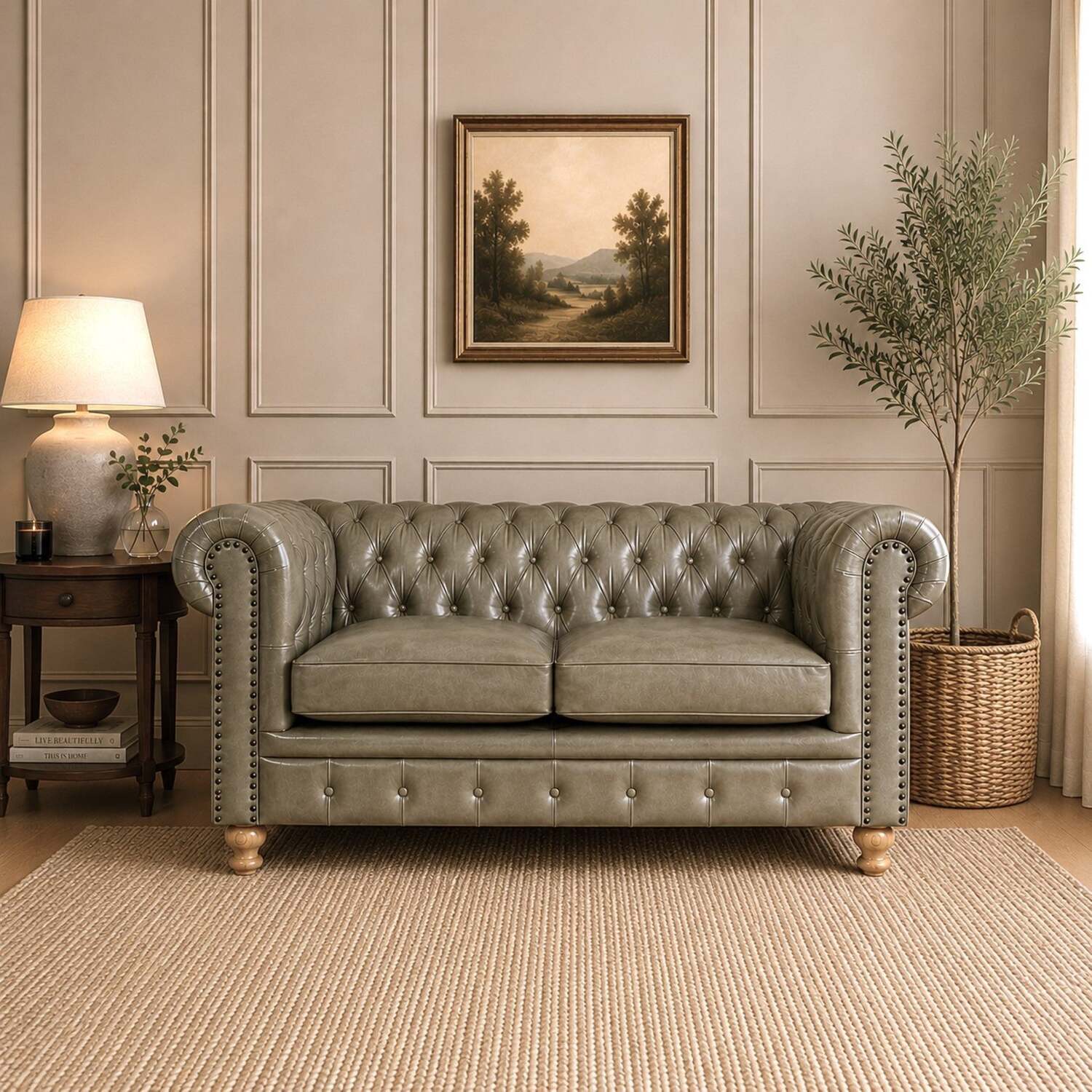 Elm Home And Garden Ashford 2 Seater Sofa - Grey