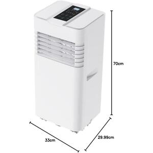 4-in-1 Portable Air Conditioner 9000 BTU with Heater & Remote