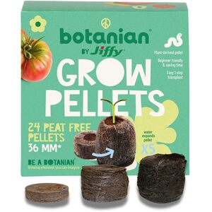 botanian BY Jiffy 24 Peat-Free Coir Seed Pellets 36mm Biodegradable Starter Plugs