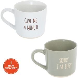 Give Me A Minute or Sorry I'M Busy Mug