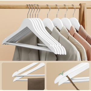 SONGMICS Anti-Slip Wooden Hangers