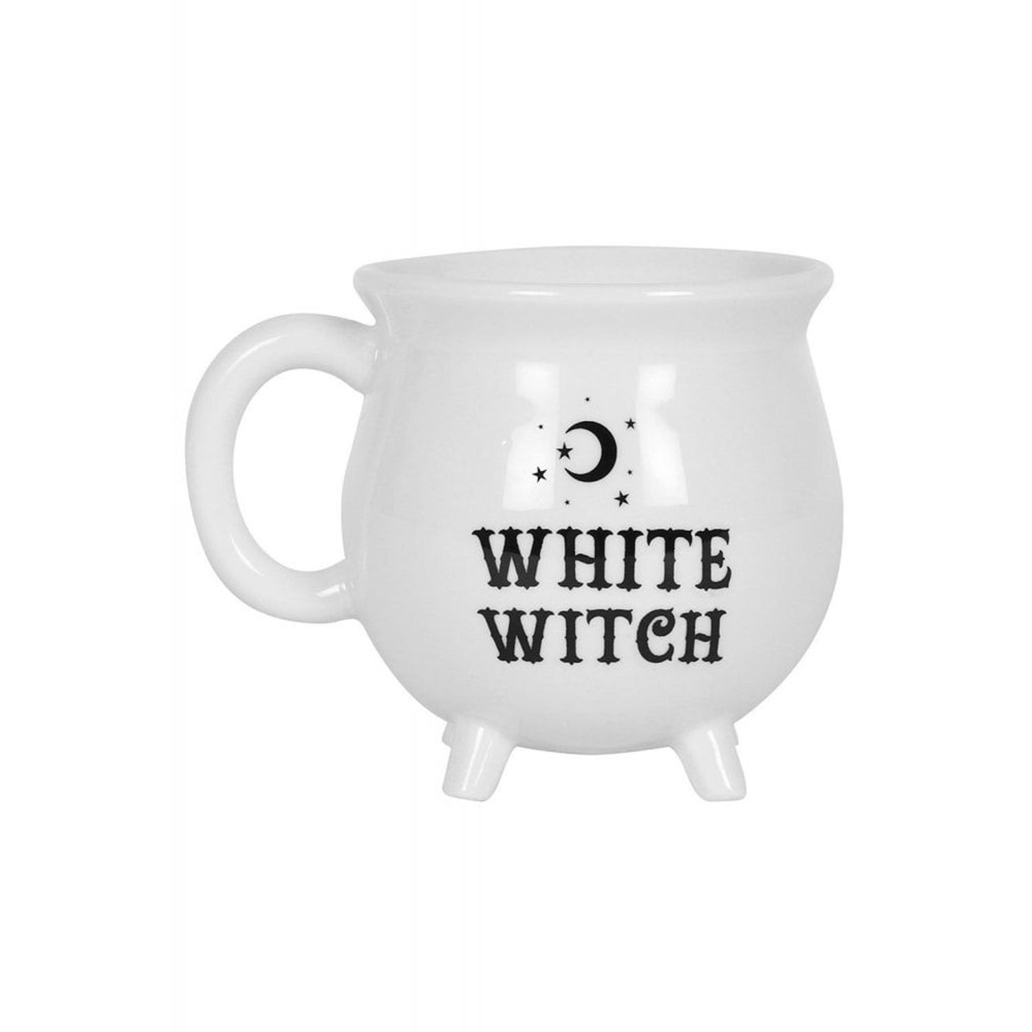 Something Different White Witch Cauldron Mug - White/Black