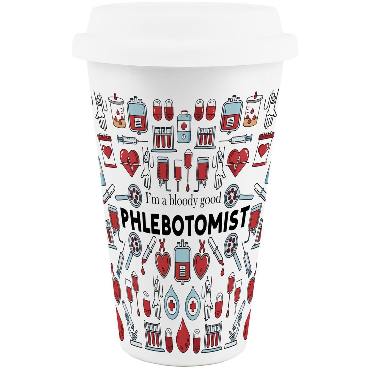 Image of Novelty Phlebotomist Ceramic Travel Mug -&hellip;