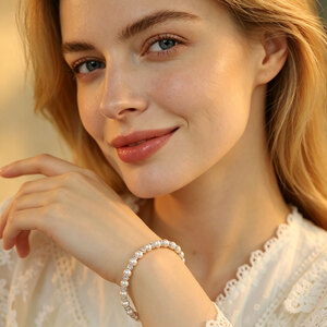Natural Pearl Bracelet Elegant Jewelry Gift