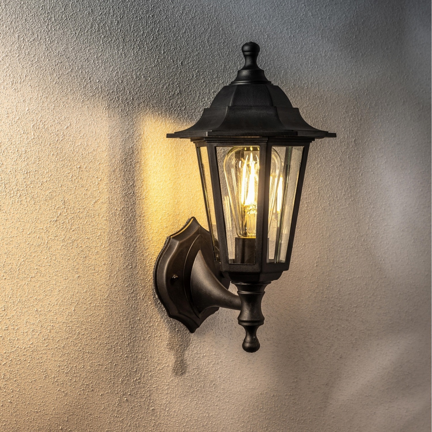 Cgc Lighting Unisex Black 'Yasmin' Outdoor Traditional Lantern Style Wall Light - Image 2