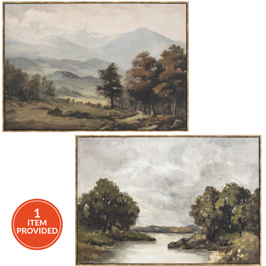 Idyllic Country Scene Framed Art