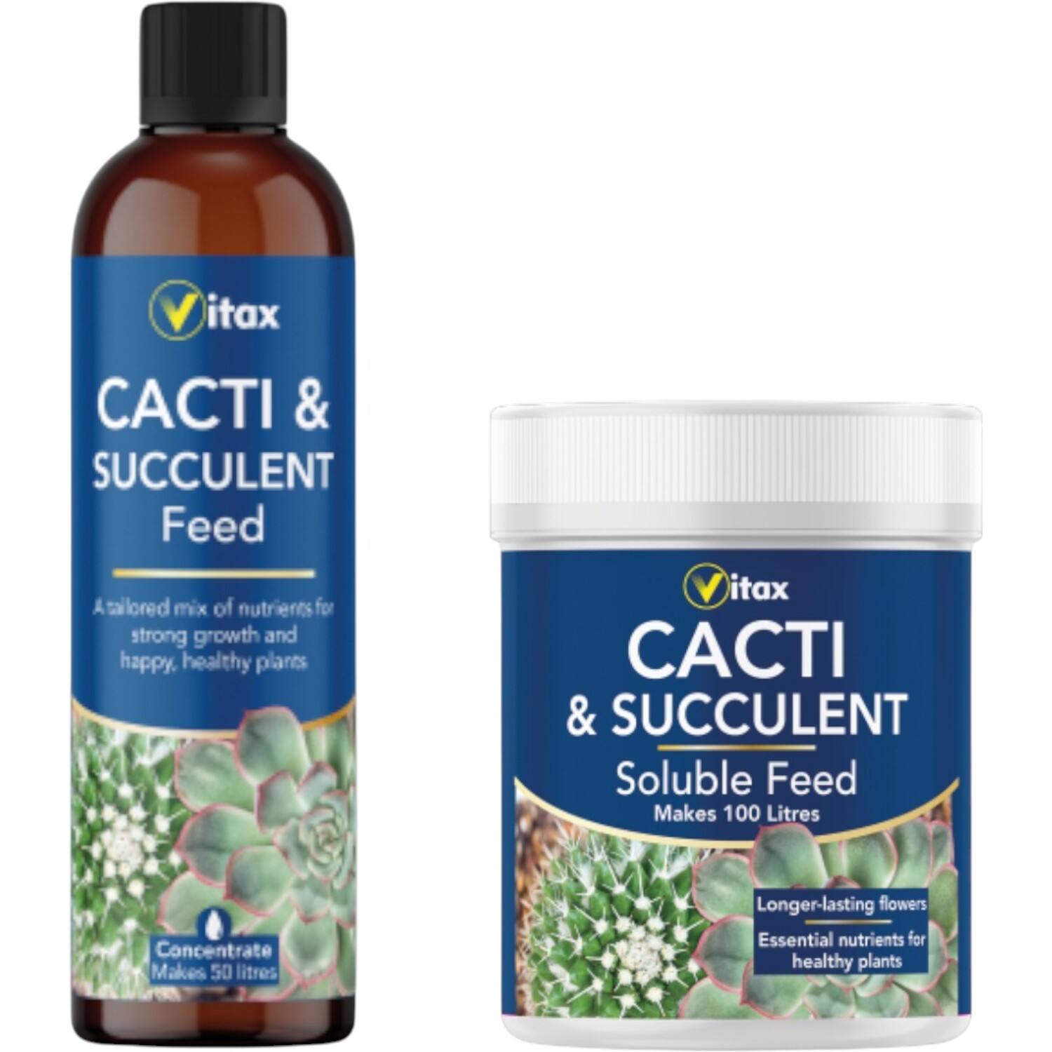 Vitax Cacti & Succulent Liquid 250Ml & Soluble 200G Feed - Image 4
