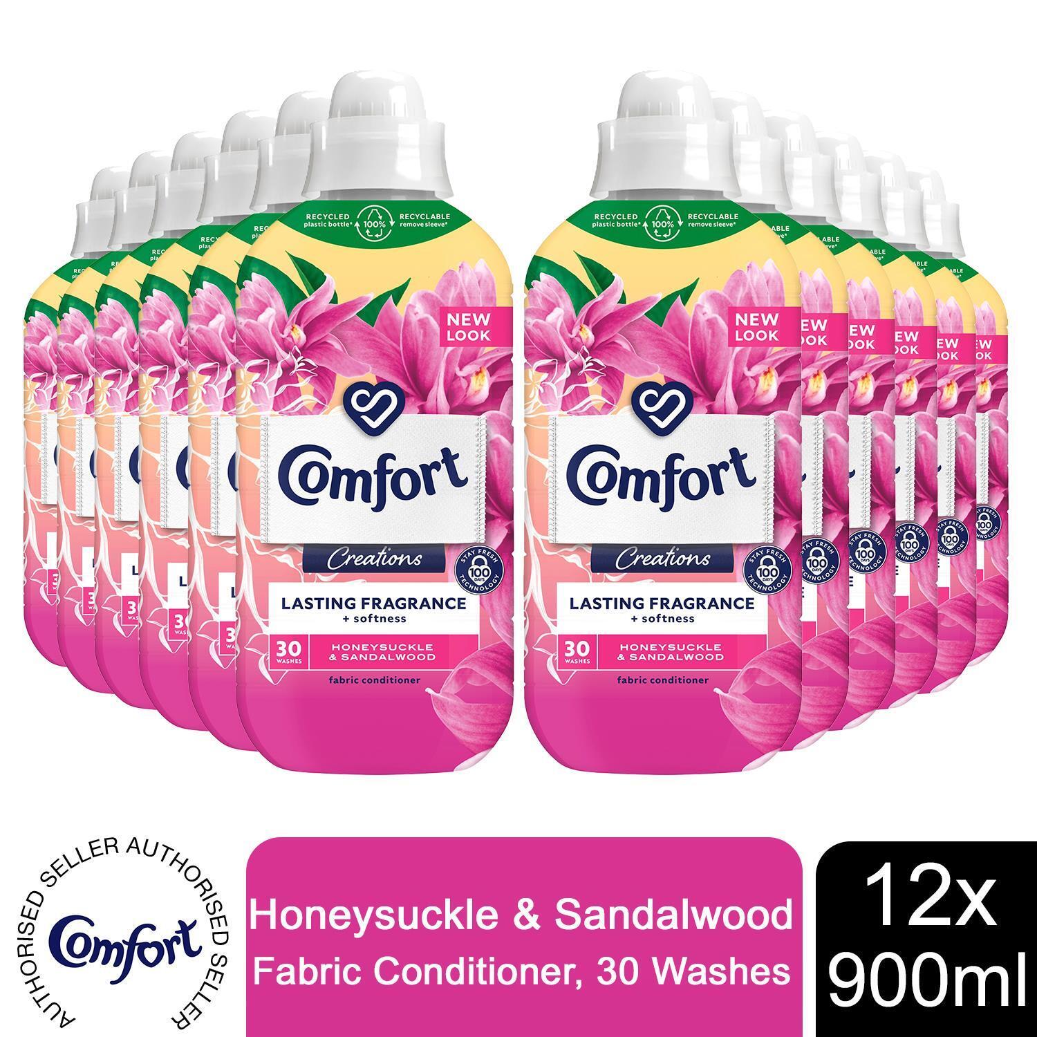 Comfort (Buy 4 - Honeysuckle & Sandalwood) Creation Fabric Conditioner, 30-Wash - Image 6