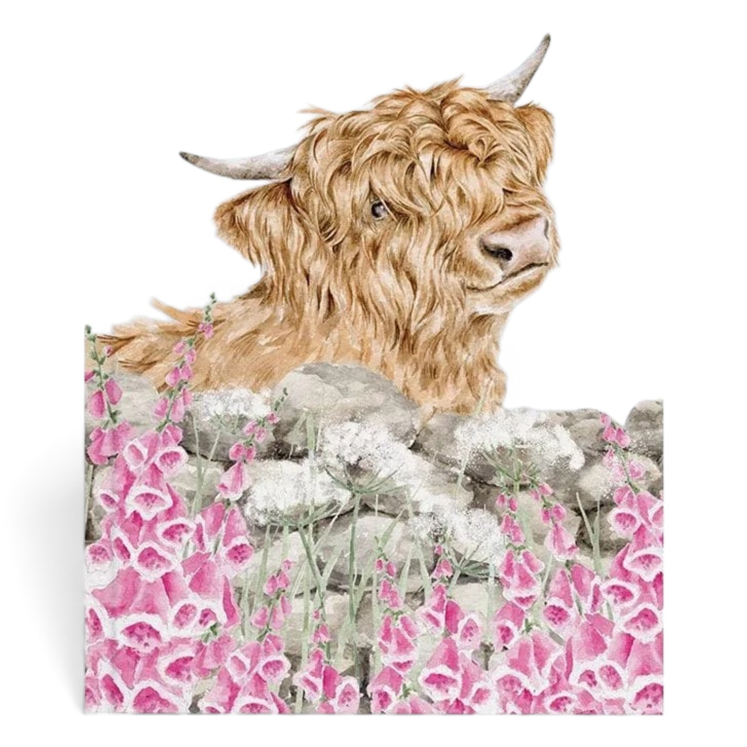 B&Q -  A6 Highland Cow 'just For Moo' Paperback NotebookCompact Portable Animal-Illustration Journal - Image 4