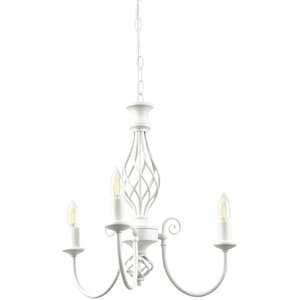 Barley Twist Cream 3 Light Pendant