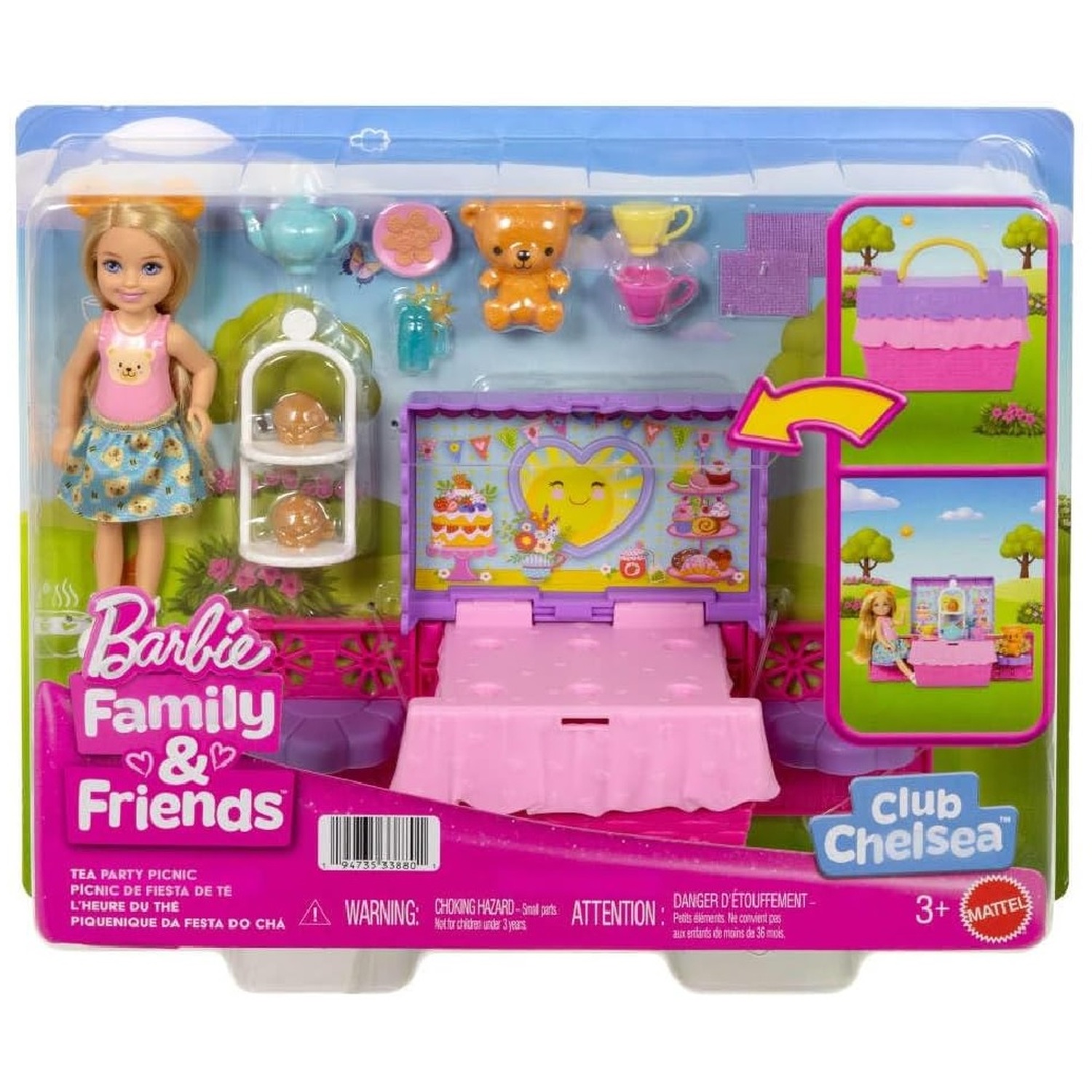 Barbie Chelsea Outdoor Tea Party Picnic - Pink