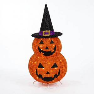 Pegdev Foldable Pumpkin Outdoor Halloween Light Battery Powered