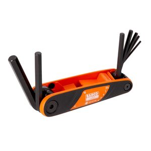 Bahco Be-9777b Hexagon Key Folding Set, 7 Piece