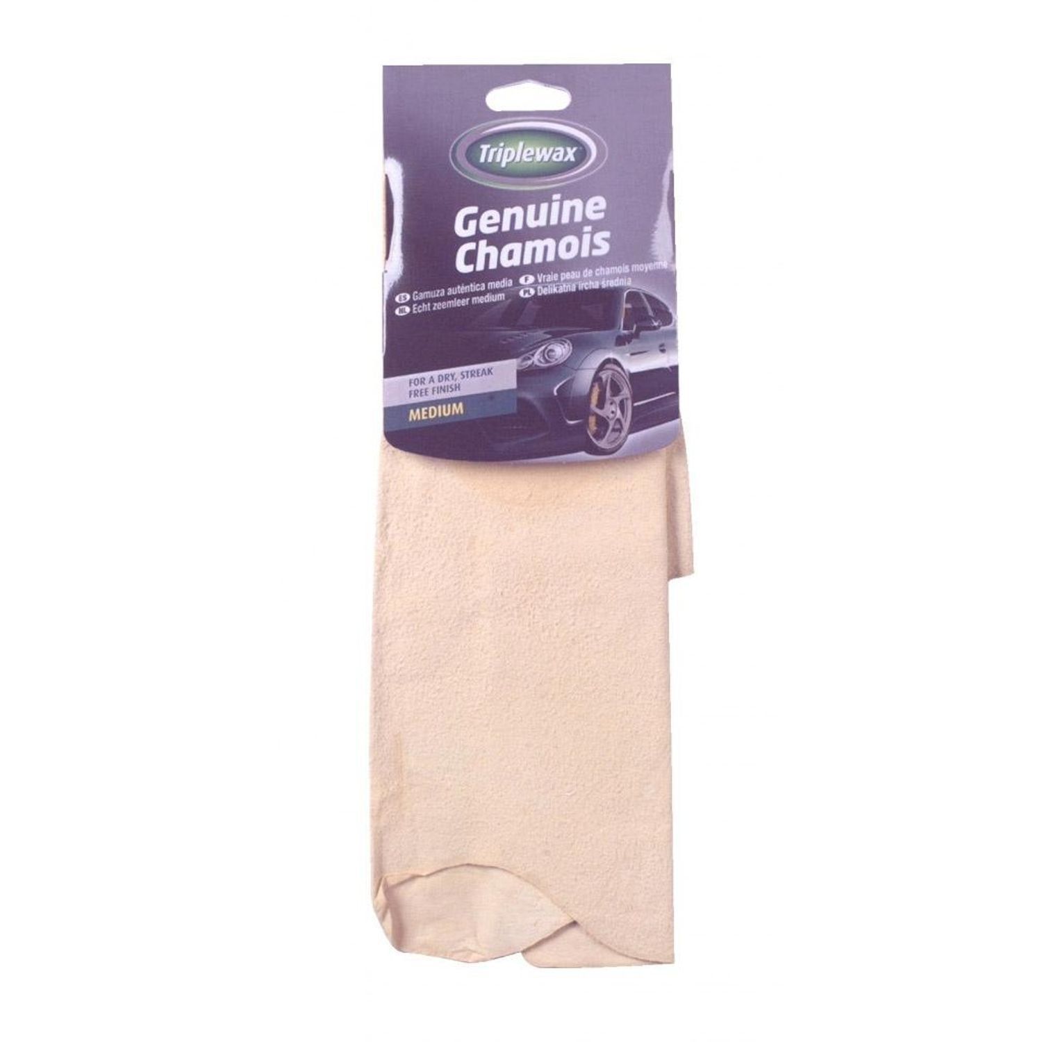 Triplewax Genuine Leather Chamois - Beige