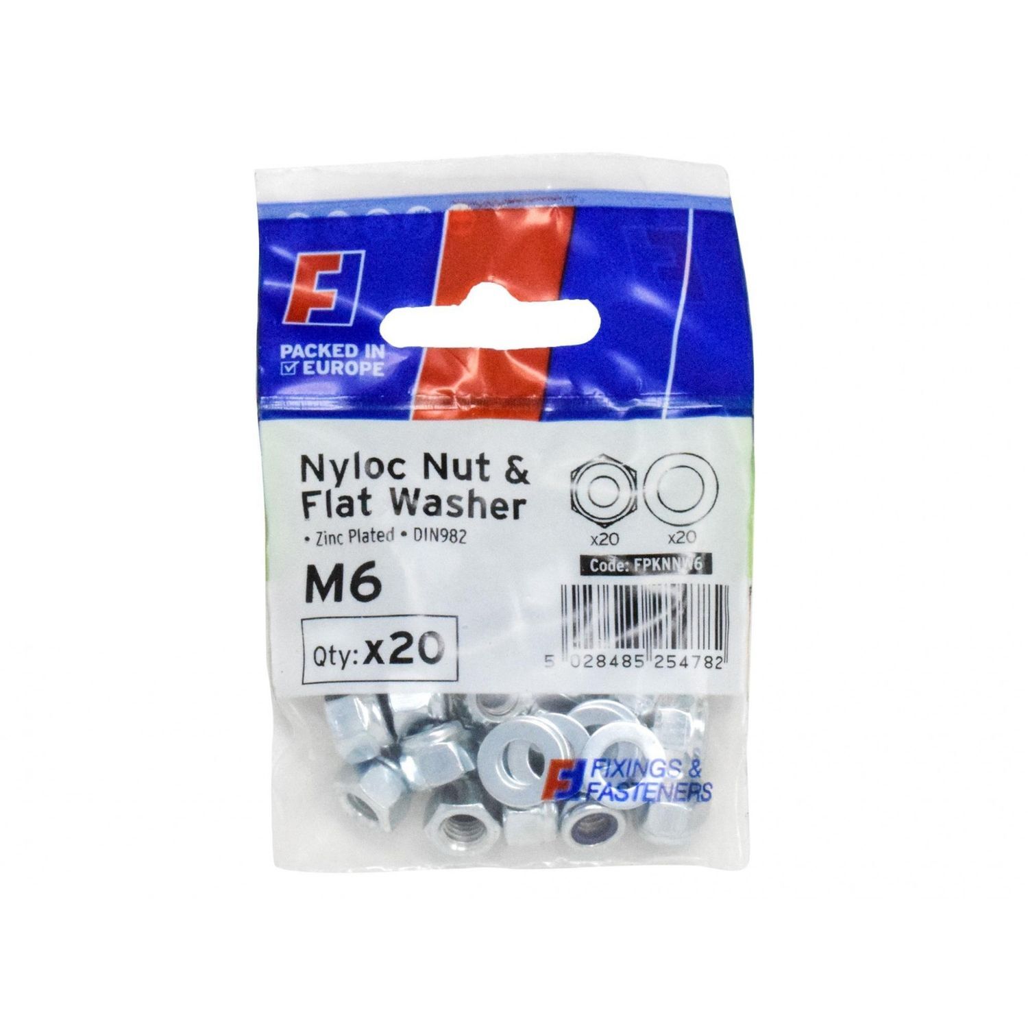 Forgefix Nyloc Nut & Washer, Forgepack C - Multi Colour