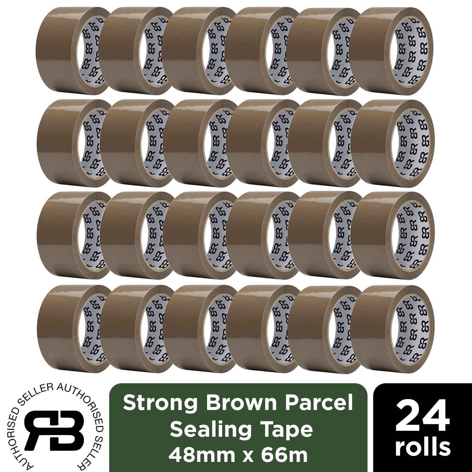 Aquarius Unisex Brown Packing Tape 48Mm X 66M Strong Parcel Box Tape, 24 Rolls - Image 4