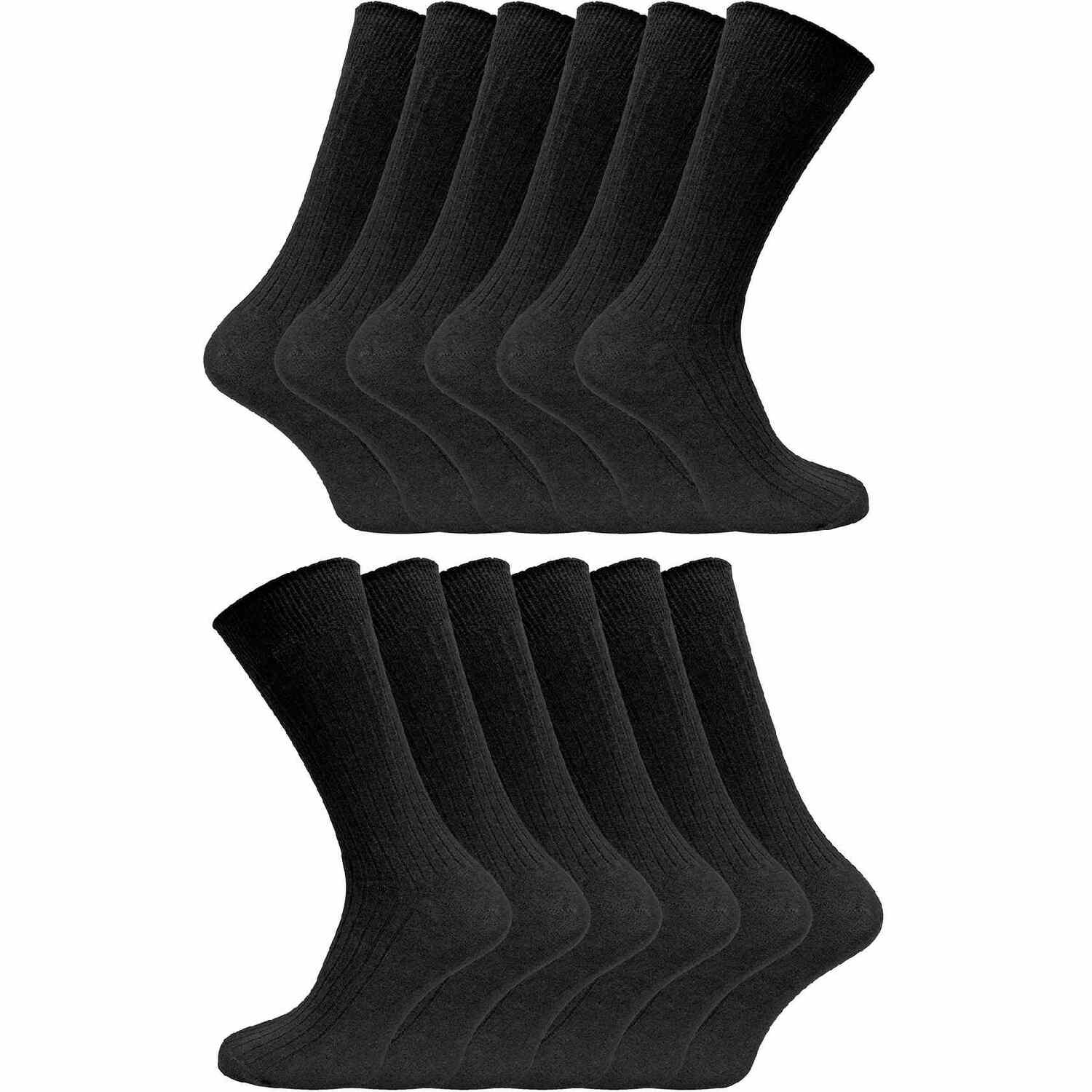 Sock Snob 12 Pair Multipack Mens 100% Cotton Socks - Image 3