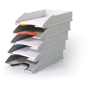 Varicolor Stackable Letter Tray Files - 5 Pack - A4+ Colour Coded