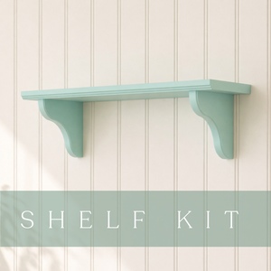 Fluted Edged Wall Shelf and Fluted Bracket Kit