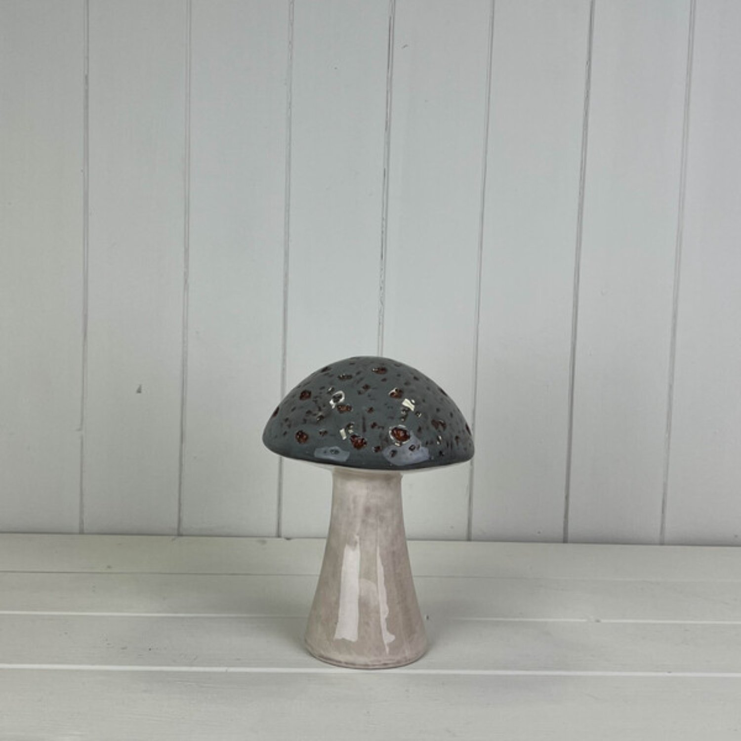  - Contemporary Grey Ceramic Mushroom - Image 3