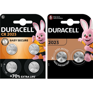 Duracell 2025 Lithium 3V Coin Cell Batteries - Pack of 6
