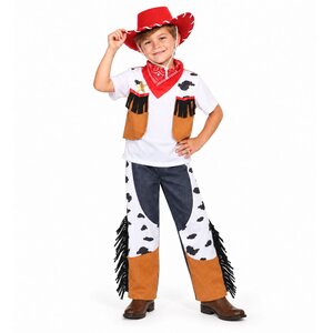 Set of I Love Fancy Dress Kids Wild West Cowboy with Red Hat Costume