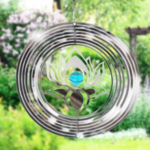 Silhouette Orbit Spinner Garden Hanger